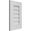 Ekena Millwork Vertical Surface Mount PVC Gable Vent: Non-Functional, w/ 3-1/2"W x 1"P Standard Frame, 14"W x 22"H GVPVE14X2201SN